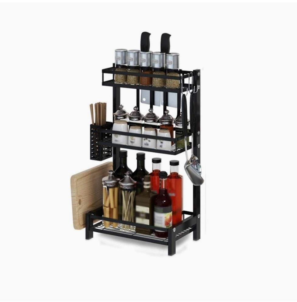  Stainless Steel Kitchen Rack for tools and spices storage